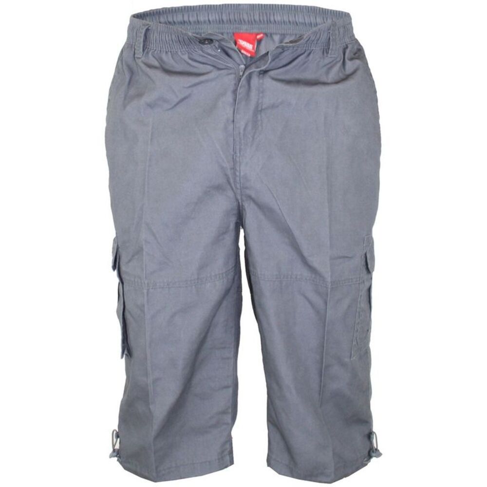 Duke Mens D555 Mason Kingsize Cargo Shorts / Gray